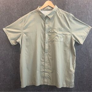 Columbia Men's Green PFG Performance Fishing Gear Short Sleeve Shirt Size XXL